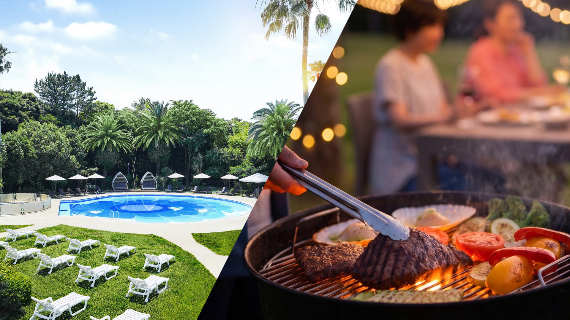 【平日限定】アウトドアプール入場券付『プール＆BBQ』
