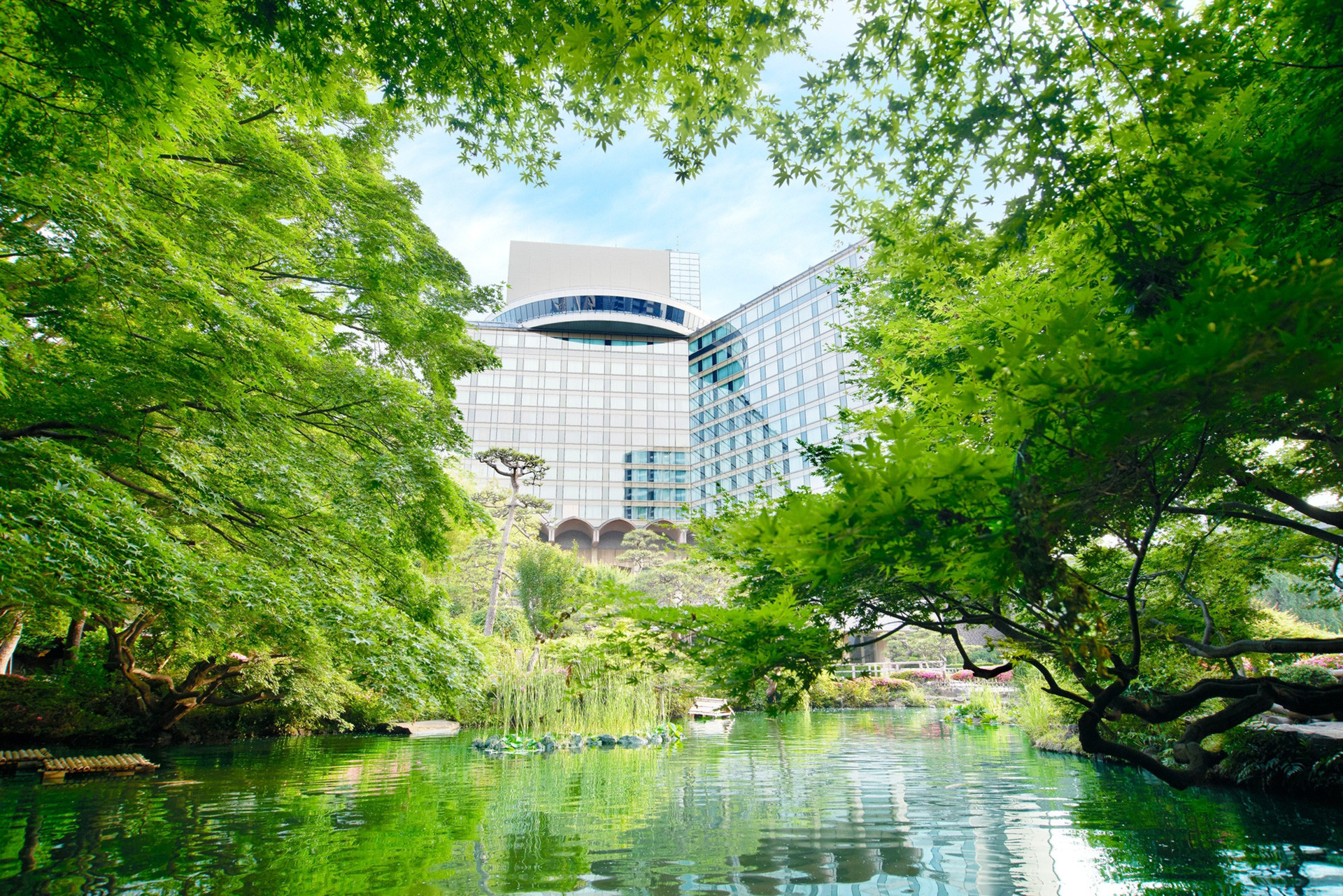 Hotel New Otani Tokyo "The Main" in early summer