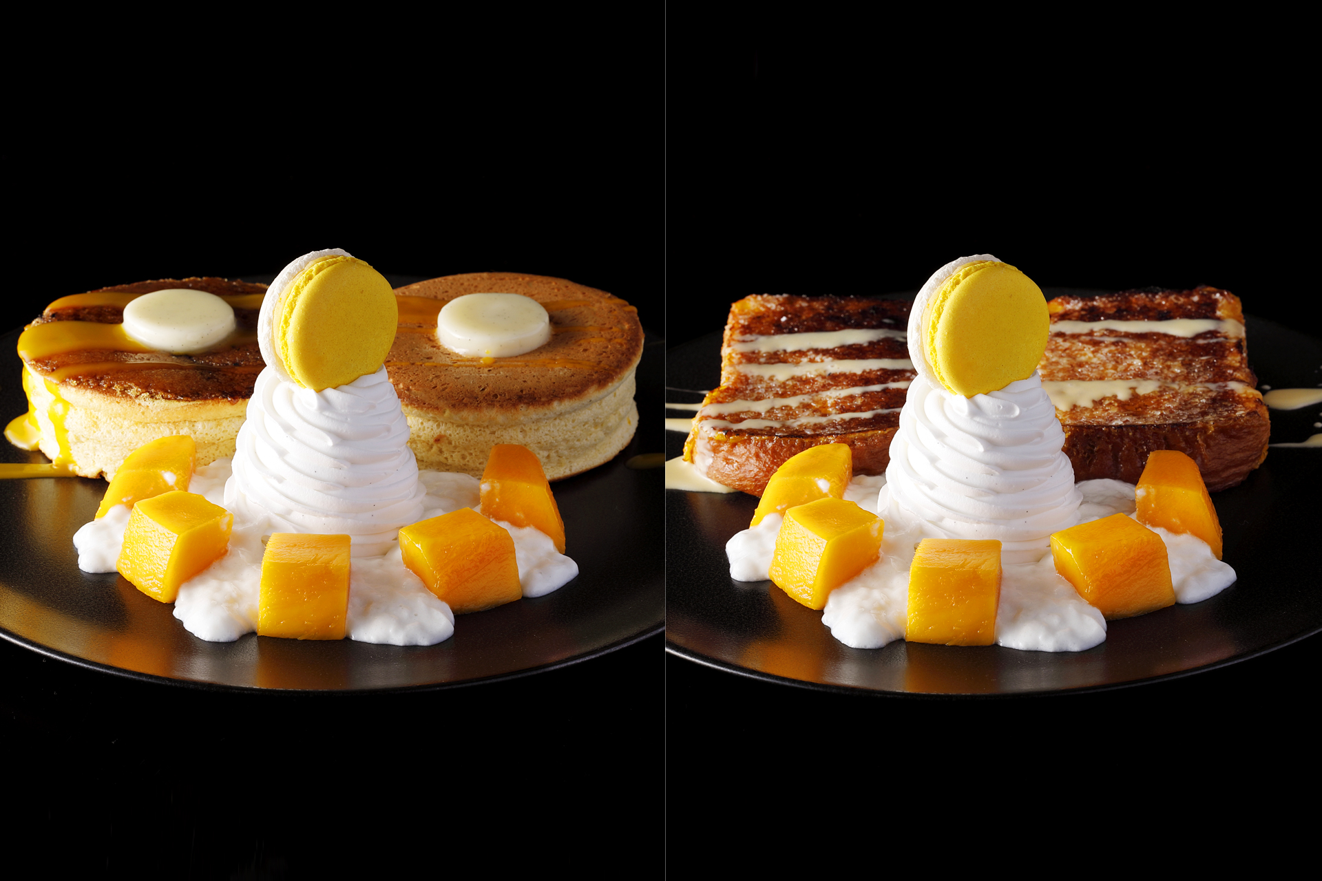 マンゴーパンケーキ＆ブリオッシュフレンチトースト
