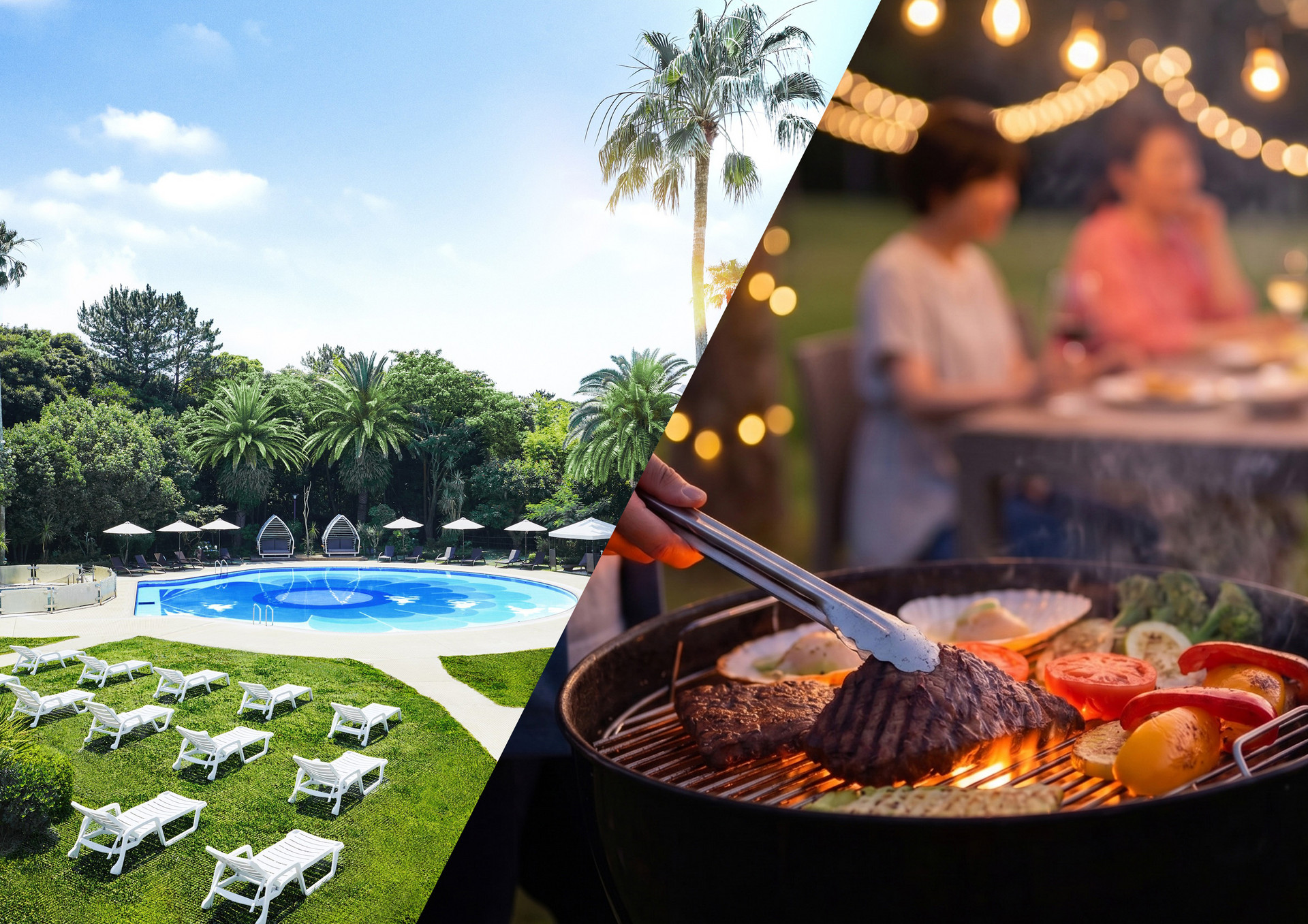 アウトドアプール入場券付『プール＆BBQ』
