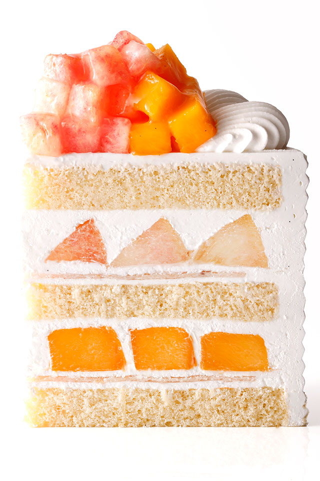 エクストラスーパーダブルショートケーキ(マンゴー&ピーチ)