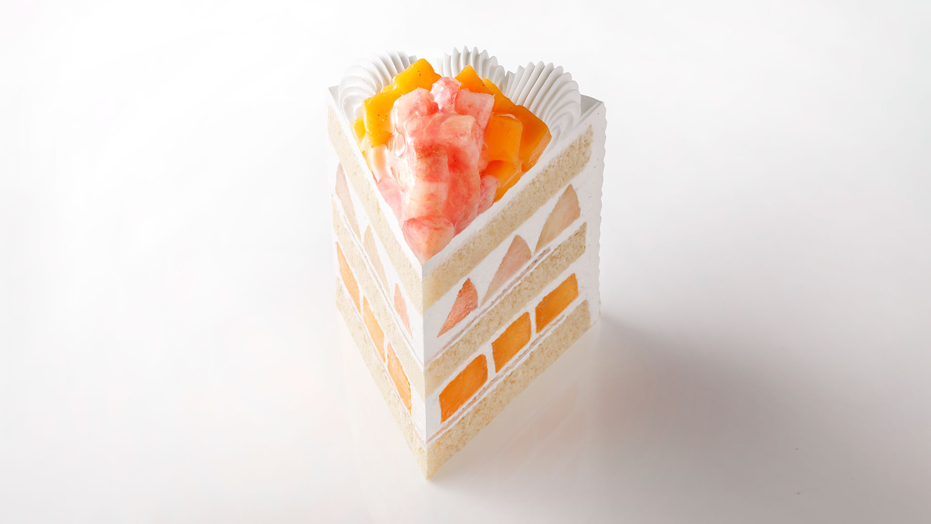 エクストラスーパーダブルショートケーキ(マンゴー&ピーチ)