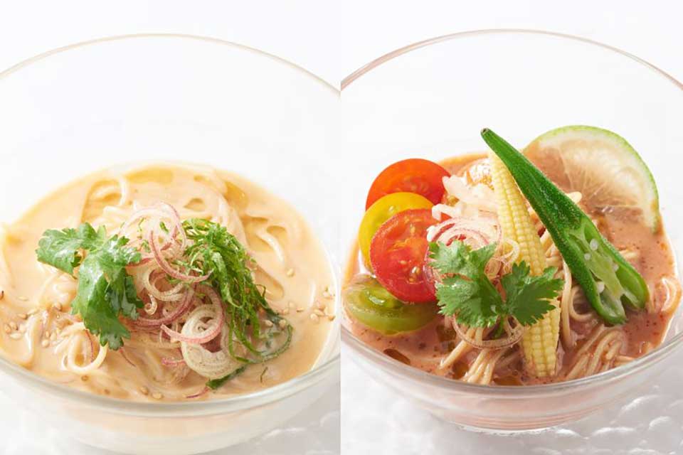 2種の冷麺の写真