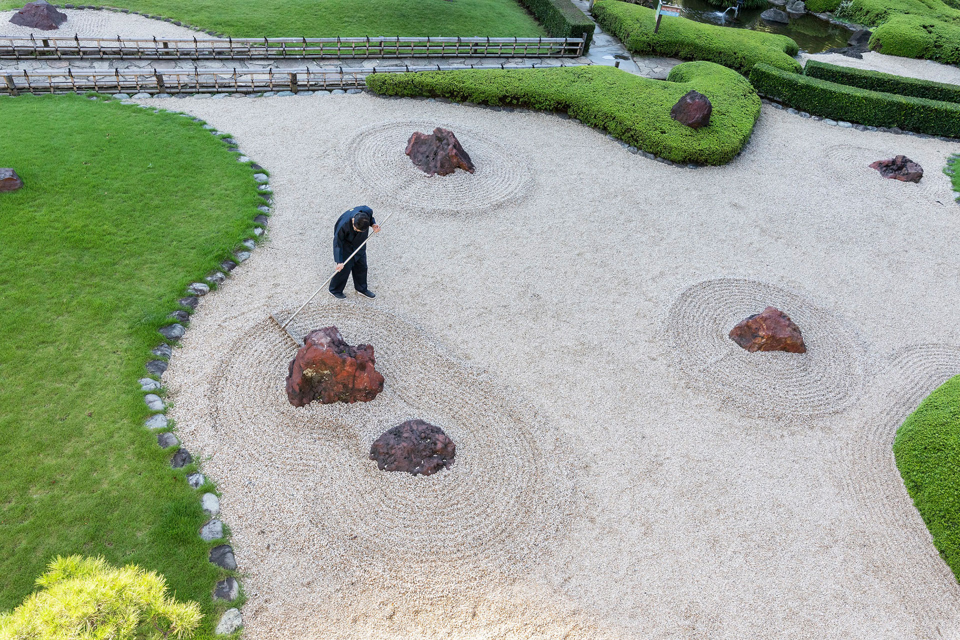 日本庭園の風景写真